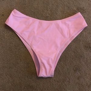 Women’s Shein Pink High Waisted Swim Suit Bottoms